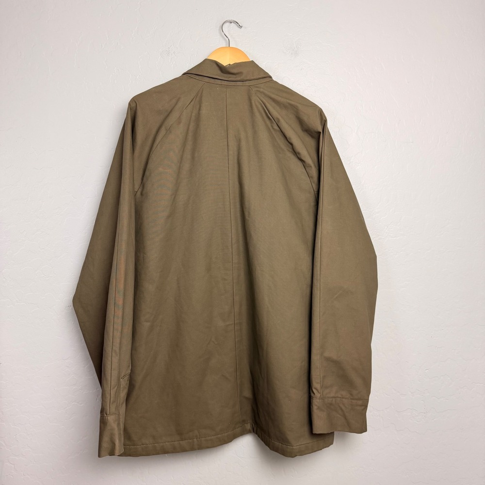 PrAna Mens XXL Khaki Brown Canvas Flannel Lined Full Zip Work Jacket Coat - Picture 2 of 12
